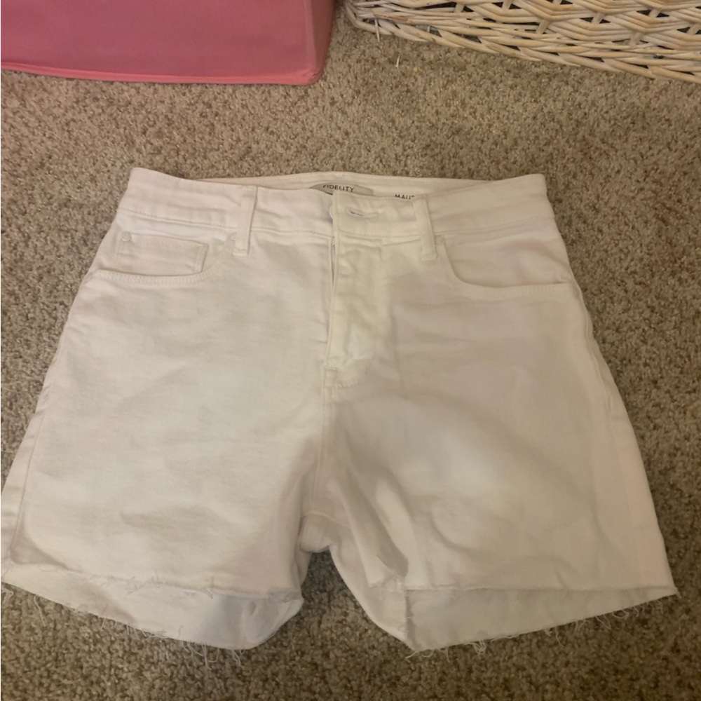NWT White Fidelity Denim Shorts